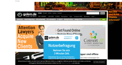 Desktop Screenshot of golem.de