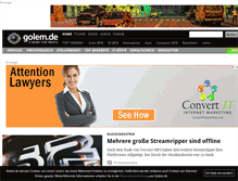Tablet Screenshot of golem.de