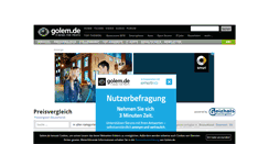 Desktop Screenshot of preisvergleich.golem.de